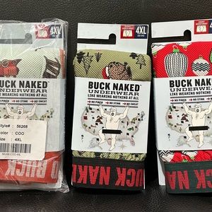 Mens' Duluth Trading Co. Buck Naked Boxer Brief Underwear NEW, 4XL. 3 pairs.